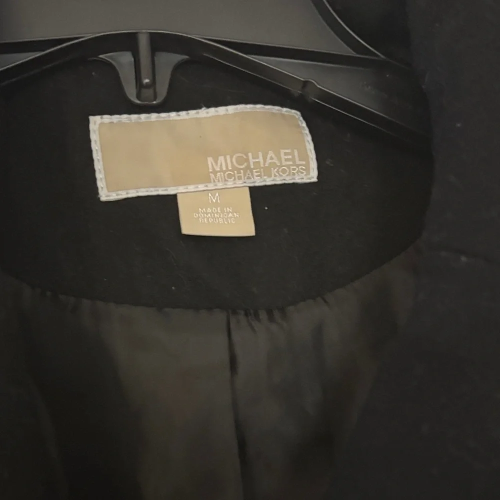 Michael Kors Black Trench Coat - Picture 3 of 14